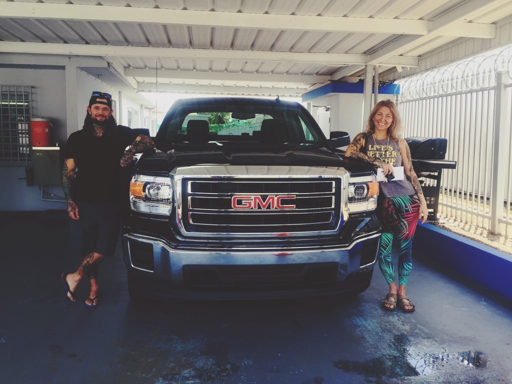 Buying our new truck in Puerto Rico!